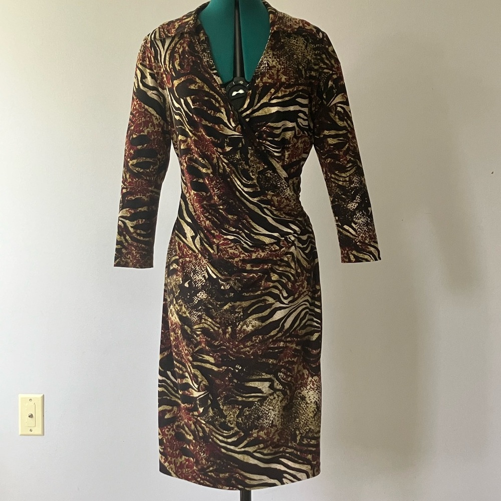 Jones new york animal print dress